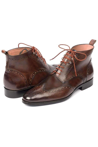 Paul Parkman CH777 Leather Wing-Tip Ankle Boots (PM6140)