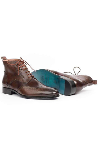 Paul Parkman CH777 Leather Wing-Tip Ankle Boots (PM6140)
