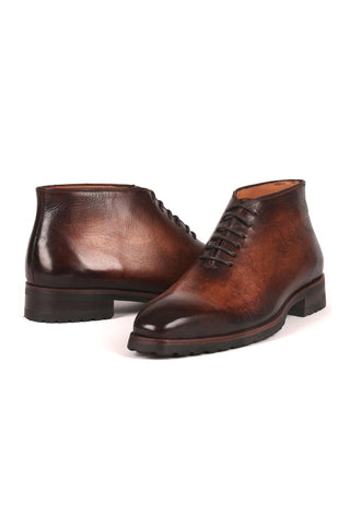 Paul Parkman Calf-Skin Leather Chukka Boots (PM6263)-AmbrogioShoes