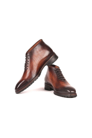 Paul Parkman Calf-Skin Leather Chukka Boots (PM6263)-AmbrogioShoes