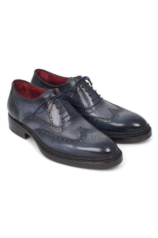 Paul Parkman Calf-Skin Leather Wingtip Brogue Welted Oxfords (PM5801)-AmbrogioShoes