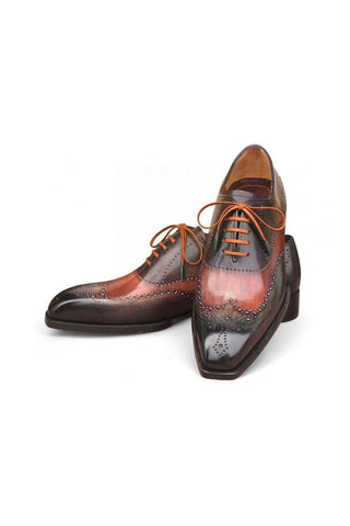Paul Parkman E271 Welted Patina Leather Wing-Tip Oxford (PM6489)