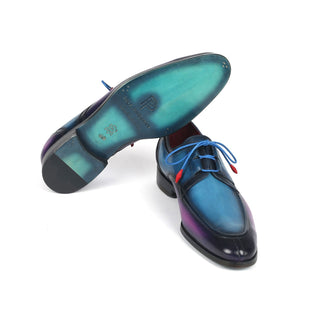 Paul Parkman GU56 Men's Shoes Calf-Skin Leather Ghillie Lacing Derby (PM6361)-AmbrogioShoes