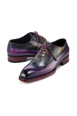Paul Parkman Hand-Painted Leather Goodyear Welted Wingtip Oxfords (PM6445)