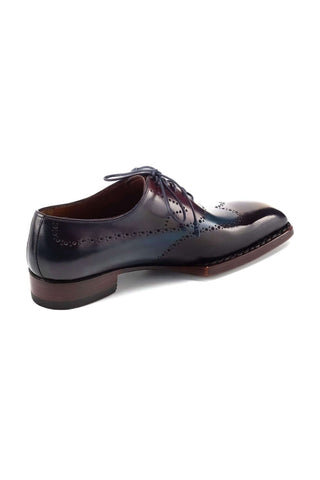 Paul Parkman Hand-Painted Leather Goodyear Welted Wingtip Oxfords (PM6445)