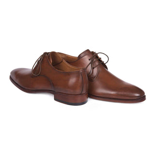 Paul Parkman Handmade Shoes Antique Brown Derby Oxfords (PM5617)-AmbrogioShoes