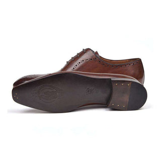 Paul Parkman Handmade Designer Shoes Classic Brogues Brown Oxfords (PM5504)-AmbrogioShoes