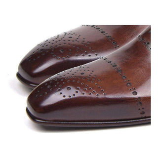 Paul Parkman Handmade Shoes Classic Brogues Brown Oxfords (PM5504)-AmbrogioShoes
