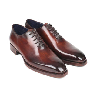 Paul Parkman Handmade Designer Shoes Goodyear Welted Wholecut Brown Oxfords (PM5853)-AmbrogioShoes