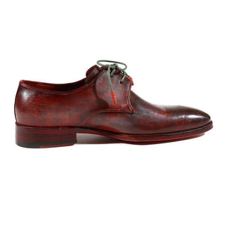 Paul Parkman Handmade Shoes Men's Shoes Mixed Color Calfskin Derby Shoes Oxfords (PM2003)-AmbrogioShoes