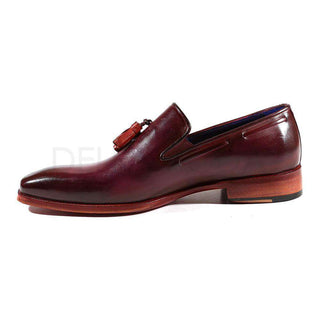 Paul Parkman Handmade Designer Shoes Men's Designer Shoes Purple Tassel Loafers (PM2018)-AmbrogioShoes