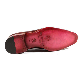 Paul Parkman Handmade Shoes Men's Shoes Purple Tassel Loafers (PM2018)-AmbrogioShoes