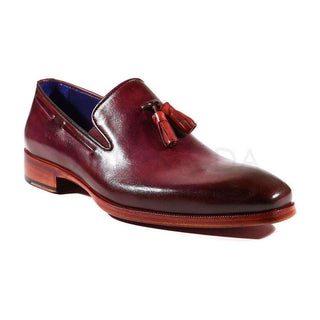 Paul Parkman Handmade Shoes Men's Shoes Purple Tassel Loafers (PM2018)-AmbrogioShoes