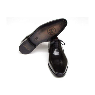 Paul Parkman Handmade Shoes Men's Handmade Shoes Black Oxfords (PM5210)-AmbrogioShoes