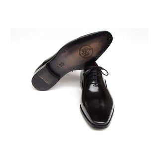 Paul Parkman Handmade Designer Shoes Men's Handmade Designer Shoes Black Oxfords (PM5210)-AmbrogioShoes