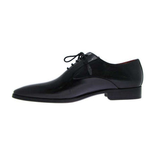 Paul Parkman Handmade Designer Shoes Men's Handmade Designer Shoes Black Oxfords (PM5210)-AmbrogioShoes