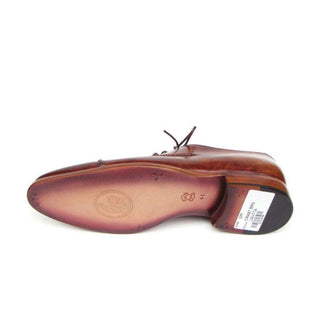 Paul Parkman Handmade Shoes Men's Handmade Shoes Captoe Brown Oxfords (PM5229)-AmbrogioShoes