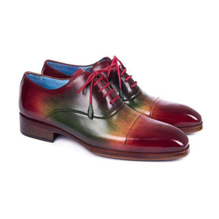 Paul Parkman Handmade Shoes Mens Multi Calfskin Captoe Oxfords(PM5813)-AmbrogioShoes