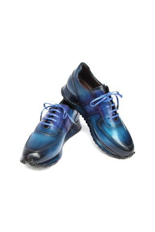 Paul Parkman LP207 Patina Calf-Skin Leather Sneakers (PM6432)-AmbrogioShoes