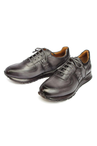 Paul Parkman LP207 Patina Calf-Skin Leather Sneakers (PM6432)-AmbrogioShoes