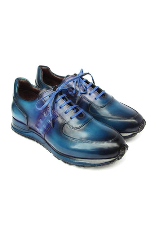 Paul Parkman LP207 Patina Calf-Skin Leather Sneakers (PM6432)-AmbrogioShoes