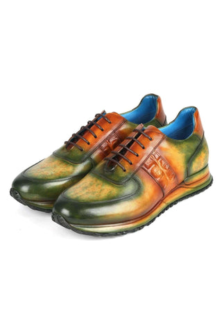 Paul Parkman LP207 Patina Leather Sneakers (PM6432)