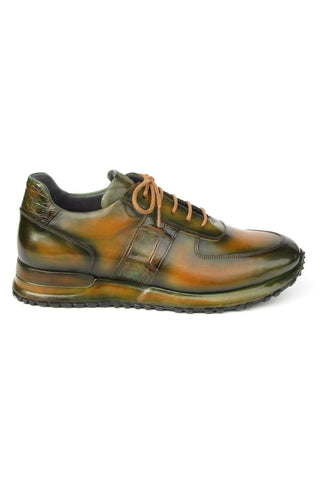 Paul Parkman LP208BRW Brown Calf-Skin Leather Sneakers (PM6373)