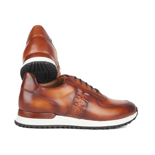 Paul Parkman LP208BRW Brown Calf-Skin Leather Sneakers (PM6373)-AmbrogioShoes