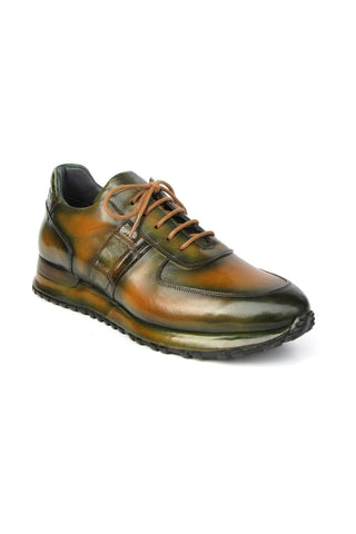 Paul Parkman LP208BRW Brown Calf-Skin Leather Sneakers (PM6373)