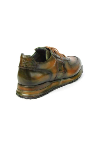 Paul Parkman LP208BRW Brown Leather Sneakers (PM6373)