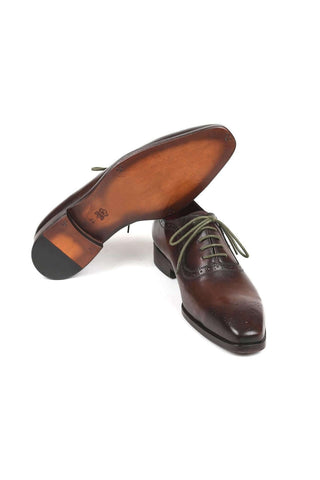Paul Parkman Leather Medallion Toe Oxfords (PM6303)