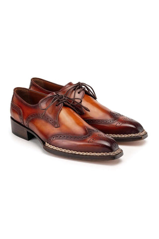 Paul Parkman Leather Norwegian Welted Wingtip Derby (PM6472)