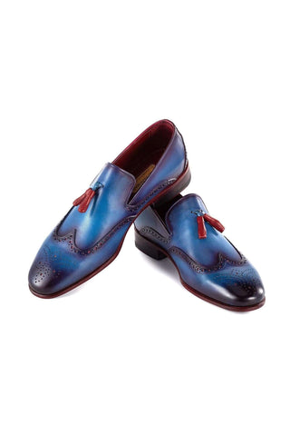 Paul Parkman Leather Wingtip Tassels Loafers (PM6435)