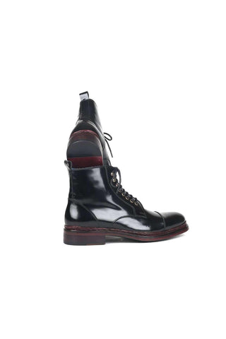 Paul Parkman Men's Black Polished Leather Boots 5075-BLK (PM6145)