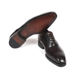 Paul Parkman Men's Brown Calf-Skin Leather Plain Toe Oxfords 5661-BRW (PM6138)-AmbrogioShoes