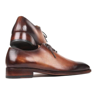 Paul Parkman Men's Brown Wholecut Calf-Skin Leather Oxfords 3222-BRW (PM6131)-AmbrogioShoes