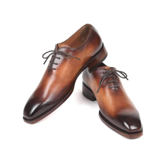 Paul Parkman Men's Brown Wholecut Calf-Skin Leather Oxfords 3222-BRW (PM6131)-AmbrogioShoes