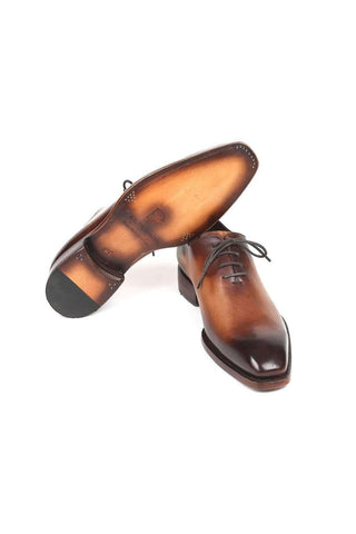 Paul Parkman Men's Brown Wholecut Leather Oxfords 3222-BRW (PM6131)