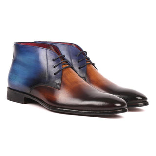 Paul Parkman Men's Calf-Skin Leather Chukka Boots (PM6173)-AmbrogioShoes