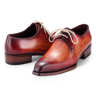 Paul Parkman Men's Handmade Shoes Calf-Skin Leather Goodyear Welted Derby (PM6441)-AmbrogioShoes