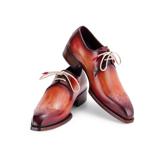 Paul Parkman Men's Handmade Shoes Calf-Skin Leather Goodyear Welted Derby (PM6441)-AmbrogioShoes