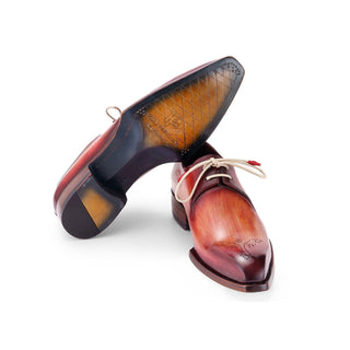 Paul Parkman Men's Handmade Shoes Calf-Skin Leather Goodyear Welted Derby (PM6441)-AmbrogioShoes