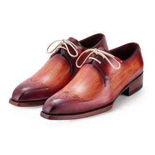 Paul Parkman Men's Handmade Shoes Calf-Skin Leather Goodyear Welted Derby (PM6441)-AmbrogioShoes