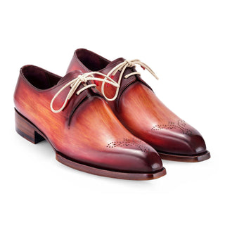 Paul Parkman Men's Handmade Shoes Calf-Skin Leather Goodyear Welted Derby (PM6441)-AmbrogioShoes