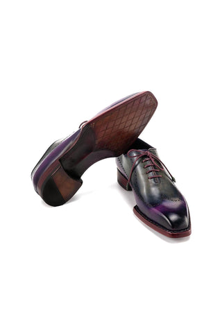 Paul Parkman Men's Handmade Shoes Hand-Painted Leather Goodyear Welted Wingtip Oxfords (PM6445)