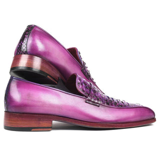 Paul Parkman Men's Pink & Fuchsia Genuine Snake Skin and Calf-Skin Leather Loafers 29K63 (PM6147)-AmbrogioShoes