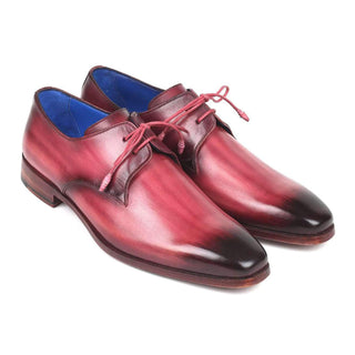 Paul Parkman Men's Pink and Purple Calf-Skin Leather Derby Oxfords 326-PNP (PM6129)-AmbrogioShoes