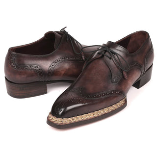 Paul Parkman Men's Shoes Bronze Calf-Skin Leather Norwegian Welted Derby Oxfords 8506-BRZ (PM6214)-AmbrogioShoes