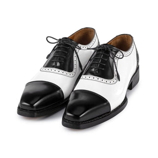 Paul Parkman Men's Shoes Calf-Skin Leather Cap-Toe Oxfords (PM6436)-AmbrogioShoes