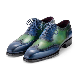 Paul Parkman Men's Shoes Calf-Skin Leather Goodyear Welted Wingtip Oxfords (PM6450)-AmbrogioShoes